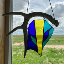 Load image into Gallery viewer, Blue & Yellow Antler Piece