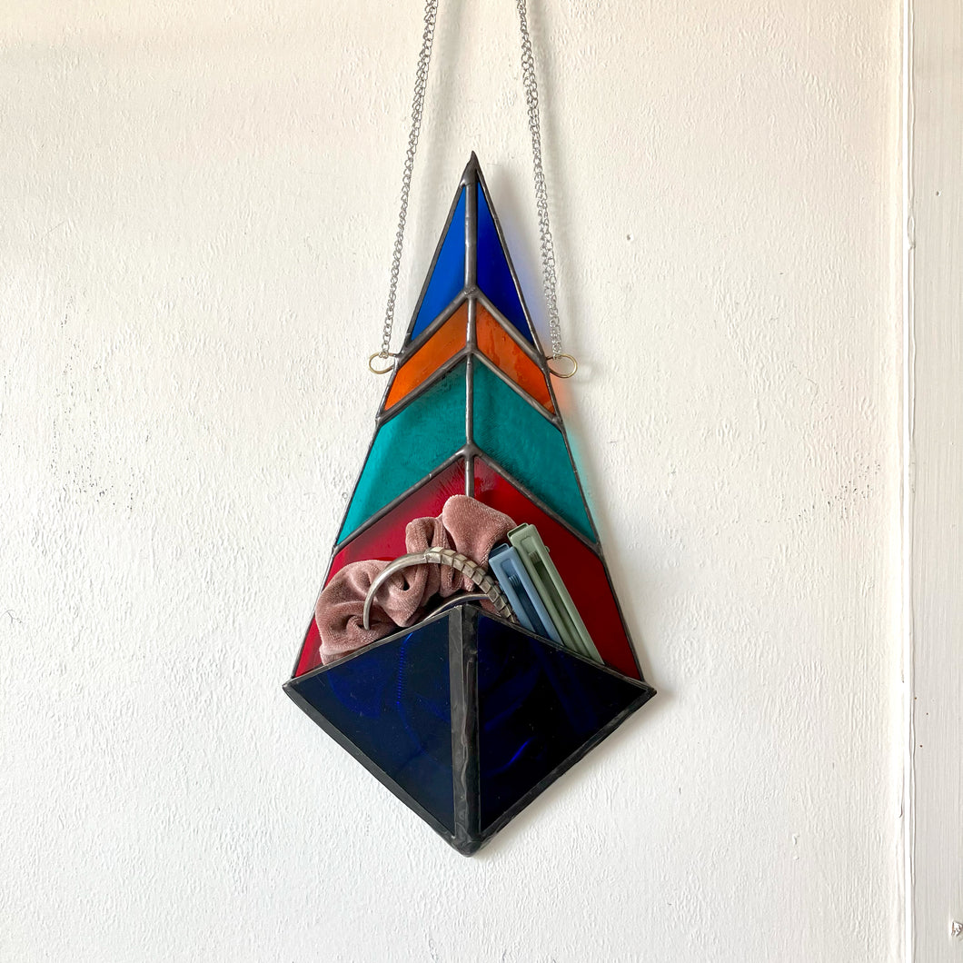Red & Blue Jewelry Holder